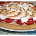 Tarte rhubarbe fraises meringuée (Thermomix)