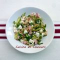 Salade toute crue aux asperges vertes et champignons de Paris