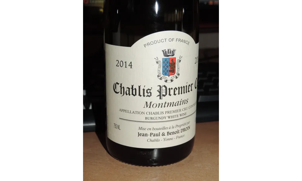 domaine Droin 2014 chablis 1er cru "montmains"