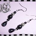 Boucles Gouttes Noires