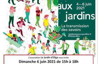 Rendez-vous aux jardins : dimanche 6 juin de 15h à 18h