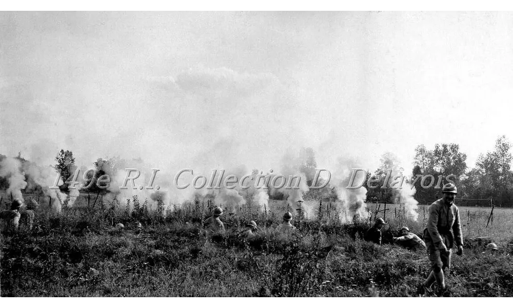 Barrage avec grenades incendiaires (juin 1917)