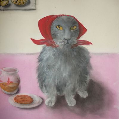 chaperon rouge ..lorsqu'Alice pose en loup 