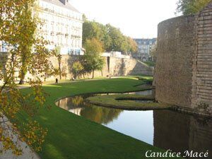 Les douves du château des Ducs de Bretagne