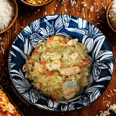 Orzo au saumon