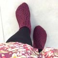 #Tricot : Chaussons pour les adultes - Slippers by Aglaé Laser 