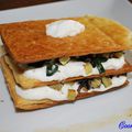 Millefeuille courgettes-champignons