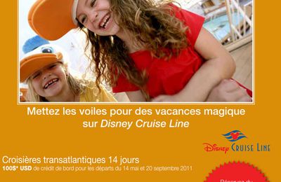 Promo croisière Disney