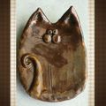 Poterie  Porte-savon Chat