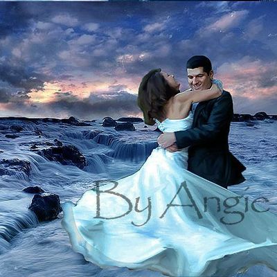 Mariage les pieds dans l'eau, fantasyphoto