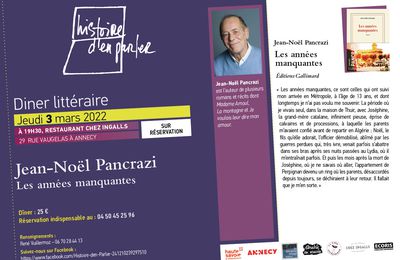 Rencontre avec Jean-Noël Pancrazi le 3 mars