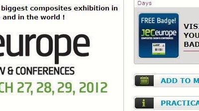 JEC COMPOSITES - 27/28/29 March 2012 - PARIS