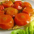 Tartelette tatin de tomates cerises au pesto