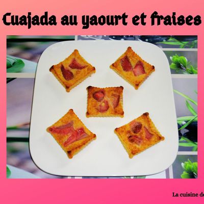 Cuajada au yaourt et fraises