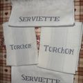 Torchons et serviettes
