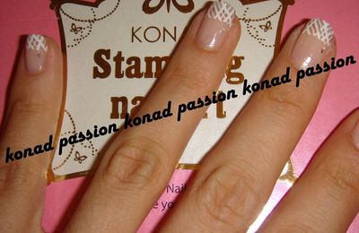 nail art konad french m44