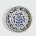 A large blue and white deep dish, Lê dynasty, 15th-16th century