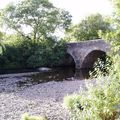 The bridge and the strim behind the pub