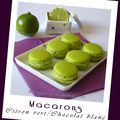 Macarons ganache montée au citron vert
