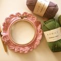 Petit cadre au crochet façon broderie