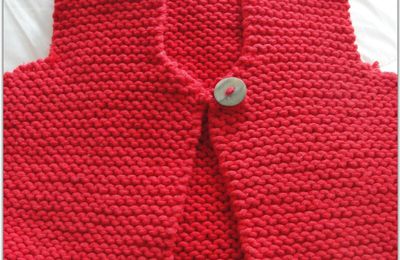 Gilet de berger rouge