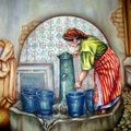 L'eau à l'ancienne, par l'artiste Smail El Fidali