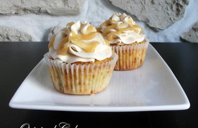 Cupcakes banane - caramel beurre salé