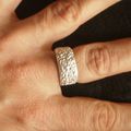 Bague filigrane art clay silver