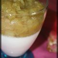 P'tite Panna cotta coco/rhubarbe