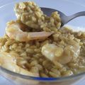 Risotto de crevettes au gingembre