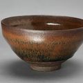 Small Tea Bowl with Rounded Sides and Russet Hare's Fur Markings, Song dynasty, 12th-13th century