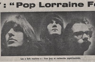 A Nancy les 16 et 17 janvier 1971: "Pop Lorraine Festival"