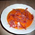 Purée de carottes et jambon cru au TM31