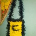 une pochette telephone au crochet