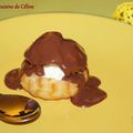 Profiterole { choux-glace vanille-sauce chocolat }