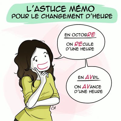 L'ASTUCE MEMO du changement d'heure!!! 