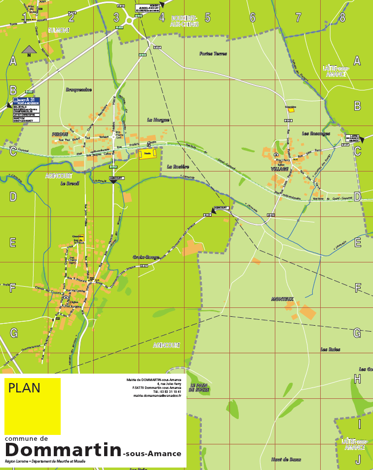 Des plans de communes: Dommartin-Sous-Amance (F-54770)