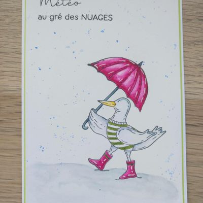 Carte "Météo au gré des nuages" ...