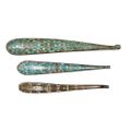 Chinese Bronze, Gilt-Bronze, Inlaid Bronze & Turquoise Inlaid Bronze Belt Hooks, Warring States & Han Dynasty