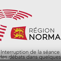 Le HAVRE 18 JUIN 2018: La plénière du conseil régional interrompue le temps pour MORIN de ramasser les pots cassés de MACRON