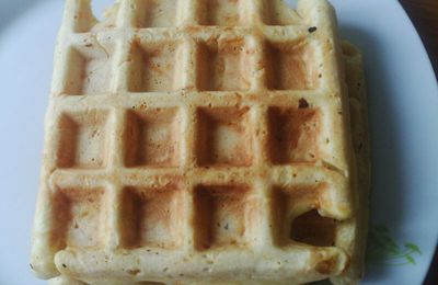 un tour en cuisine avec des gaufres aux carottes