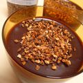 Mousse de chocolat aux pralines grains