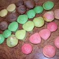 Petites gâteaux colorés