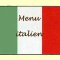 Menu italien