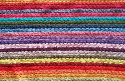 Arc en ciel de couleurs au crochet................