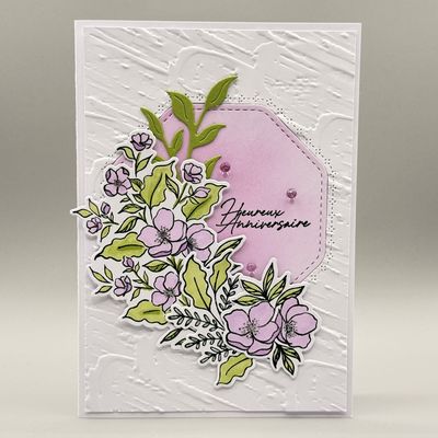 Une carte fleurie avec Éclosions mémorables : mon coup de cœur du moment