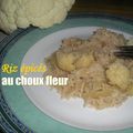 Riz épicés au choux fleur