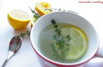 Infusion citron, thym et miel...