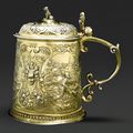 A German silver-gilt tankard, Jakob Thurnover, Augsburg, 1590-95