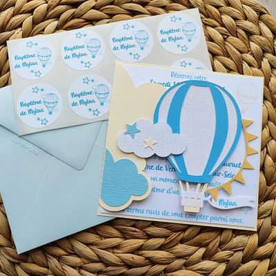 Faire-part montglfière